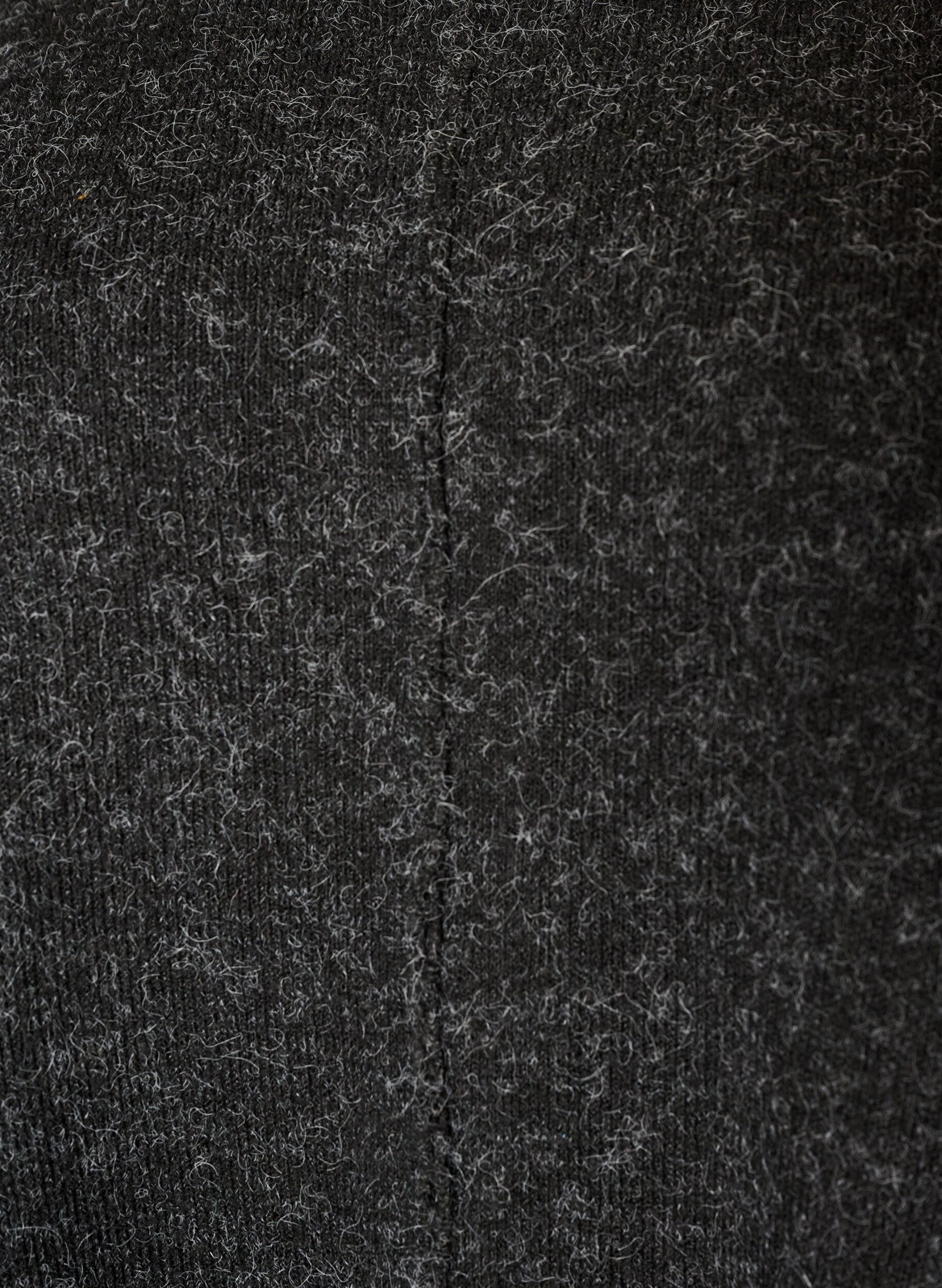 ZizziPoncho met ronde hals en breisel, Grijs, Packshot image number 2