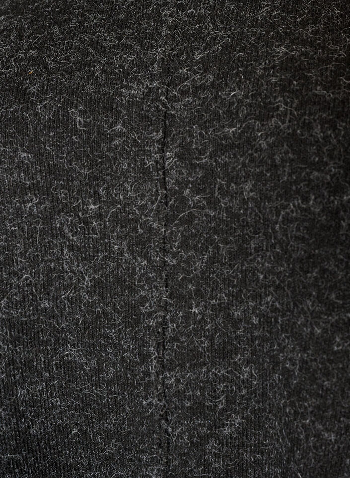 Poncho met ronde hals en breisel, Grijs, Packshot image number 2
