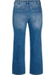 Straight jeans met een licht versleten look, Blauw, Packshot image number 1