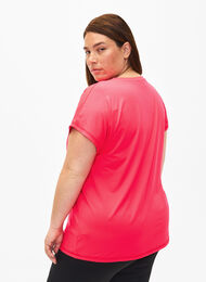 Sport T-shirt met korte mouwen, Neon Diva Pink, Model