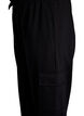 Cargo broek in zachte sweatstof, Zwart, Packshot image number 3