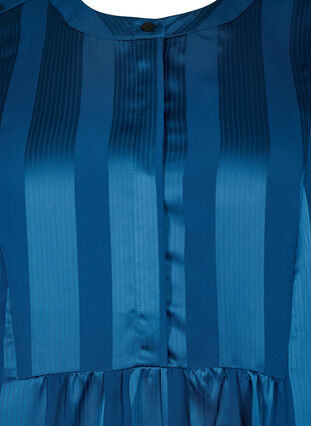 A-lijn jurk met strepen en 1/2-mouwen, Titan, Packshot image number 2