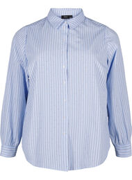 Gestreept shirt met studs, Blauw