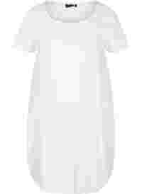Katoenen jurk met korte mouwen