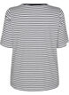 T-shirt met TENCEL™ Lyocell en strepen, Wit, Packshot image number 1