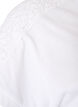Katoenen T-shirt met haakdetail, Wit, Packshot image number 3