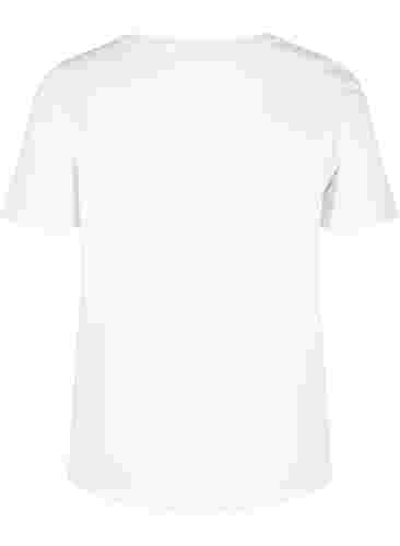 T-shirt met print, White Flamingo, Packshot image number 1