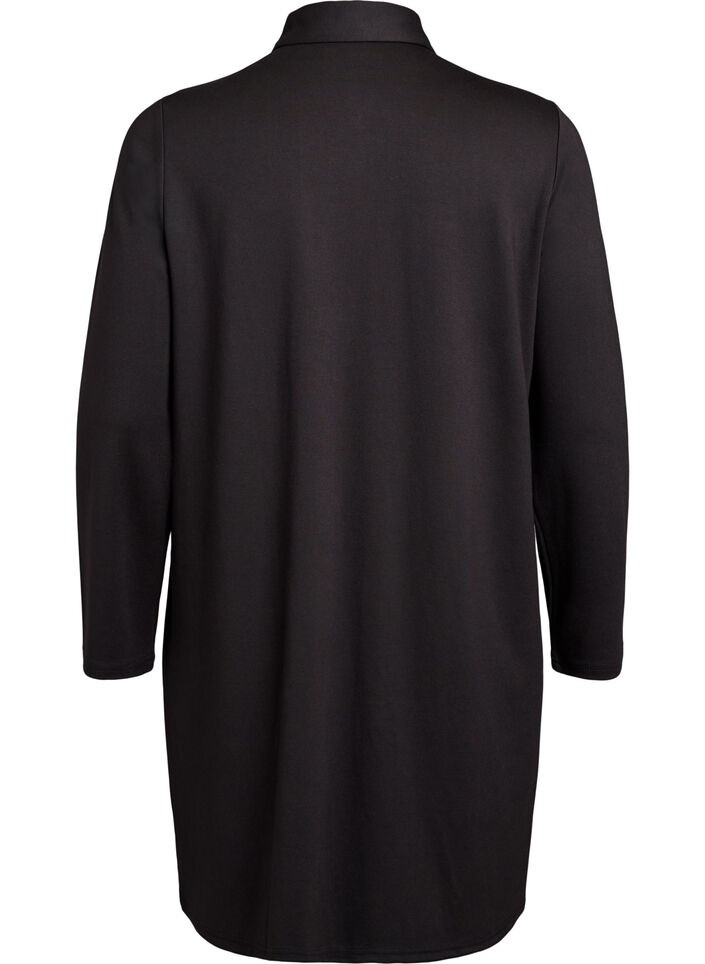 Shirtjurk met decoratieve knopen, Zwart, Packshot image number 1