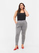 Cropped Maddison broek met geruit motief, Black Check, Model image number 0
