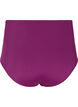 Bikinibroekje met hoge taille en draperingen, Dark Purple, Packshot image number 1