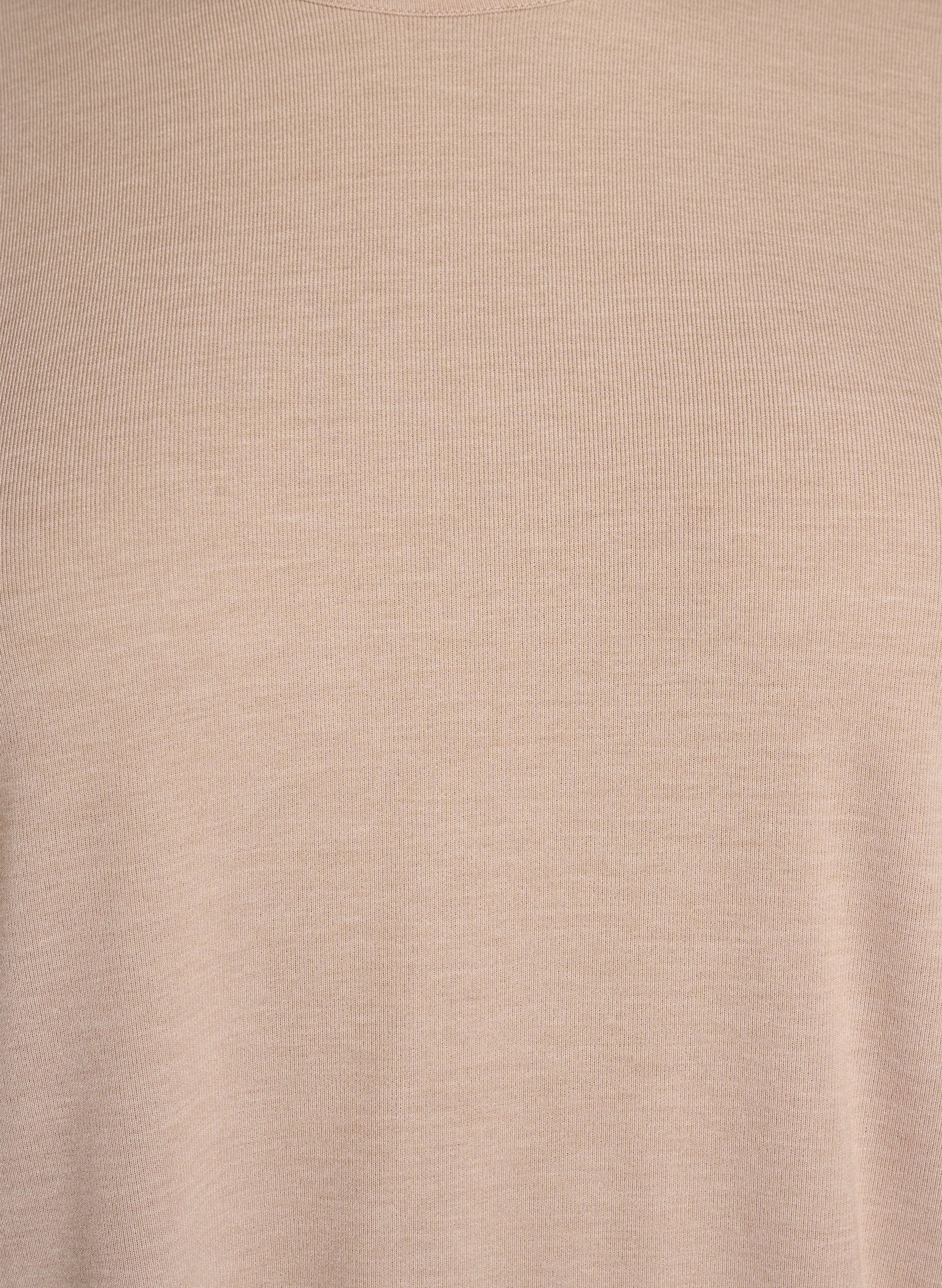 ZizziJersey blouse met 3/4 mouwen, Beige, Packshot image number 2