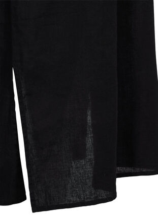 Lange blouse jurk met korte mouwen, Black, Packshot image number 3