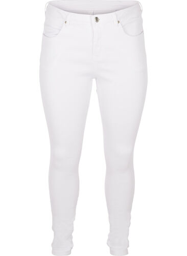 Super slim Amy jeans met hoge taille, White, Packshot image number 0