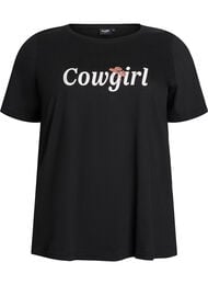 FLASH - T-shirt met print, Zwart