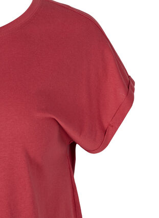 T-shirt met korte mouwen in katoen, Earth Red, Packshot image number 2