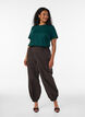Basic katoenen T-shirt met ronde hals, Groen, Model image number 1