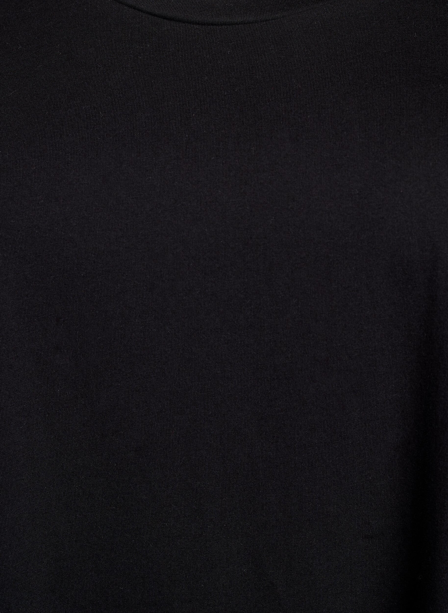 Zizzi 2-pack T-shirtjurk met korte mouwen, Zwart, Packshot image number 3