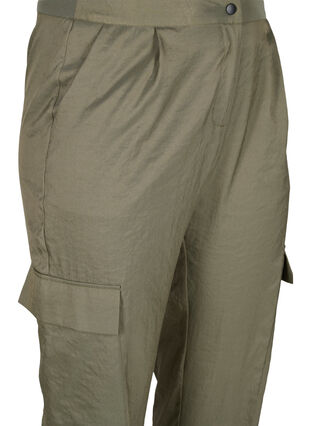 Cargo broek met zakken, Dusty Olive, Packshot image number 2