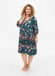 Strandjurk van viscose met print, Groen, Model image number 1