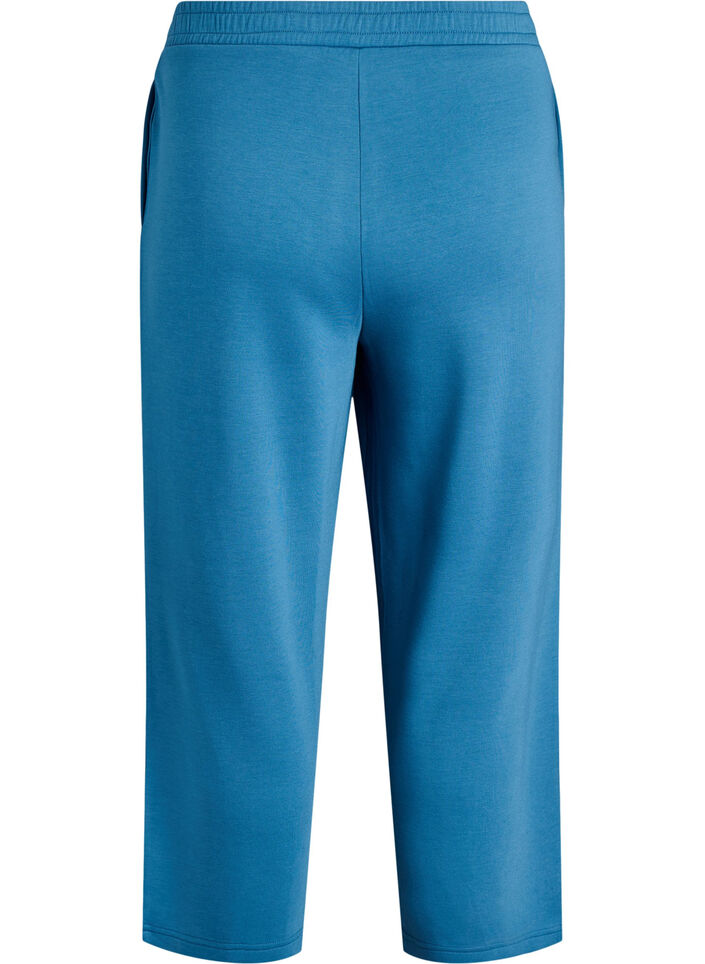 7/8 modal mix broek met zakken, Blauw, Packshot image number 1