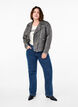 Versleten imitatie leren jas, Dark Grey Wash, Model image number 3