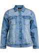 Denimjack met een klassieke snit, Blauw, Packshot image number 0