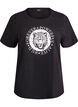 T-shirt met print, Zwart, Packshot image number 0