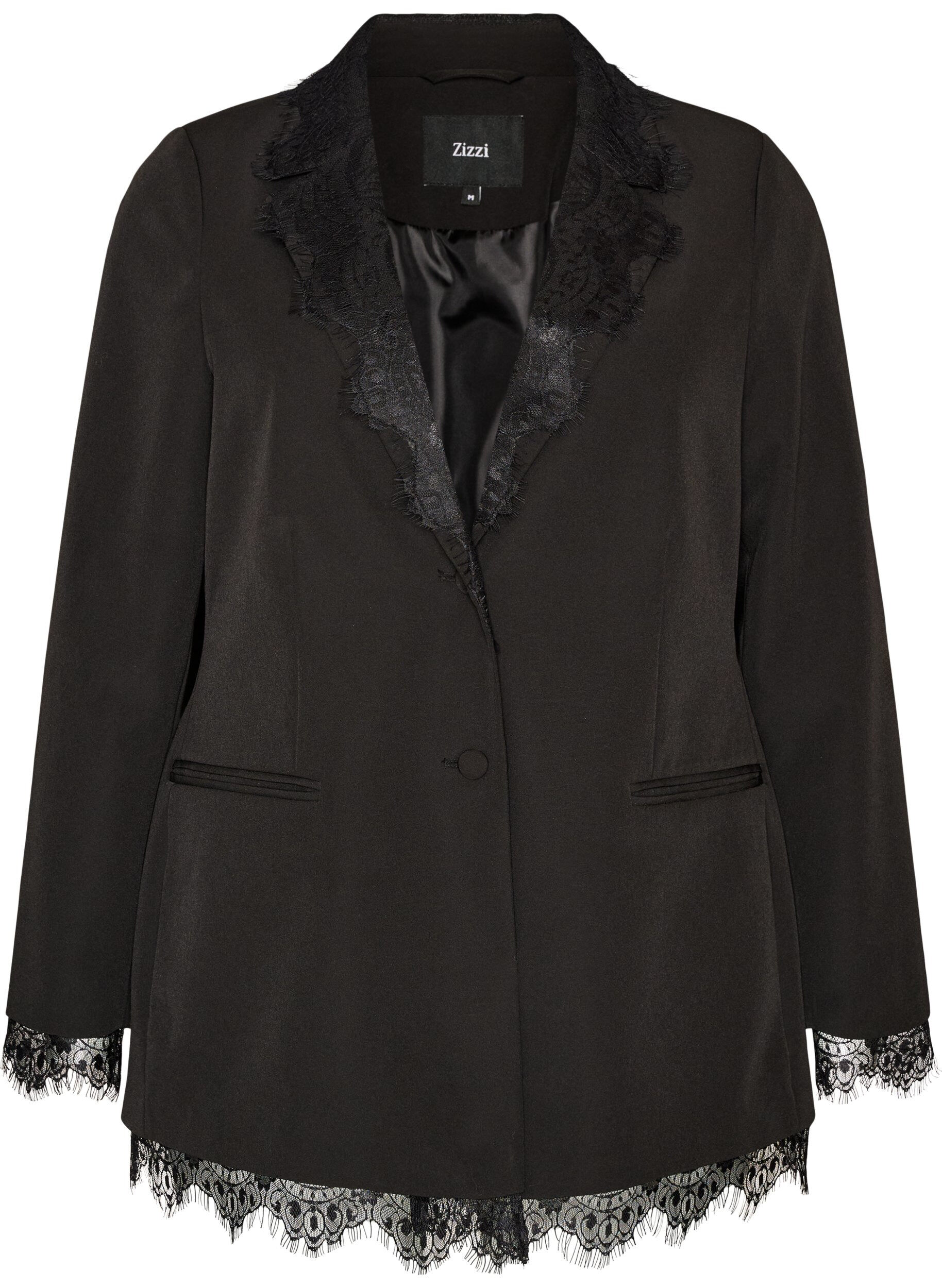 Blazer met kanten rand