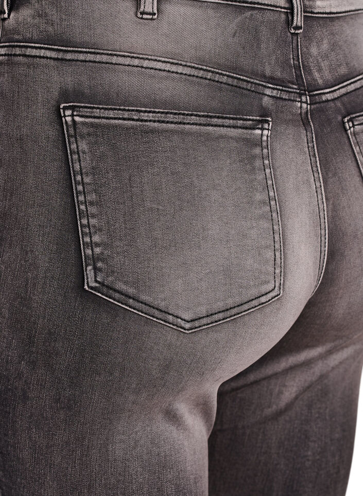 Super slim Amy jeans met hoge taille, Grijs, Packshot image number 3