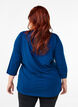 Sporttop met 3/4 mouwen, Blauw, Model image number 2