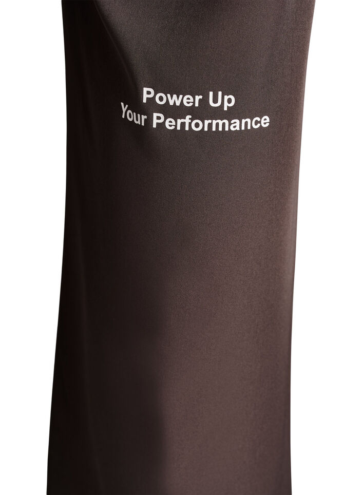 Sportieve broek met een high waist en rechte pijpen, Bruin, Packshot image number 3