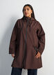 Regenjas met zakken en capuchon, Bruin, Model image number 0