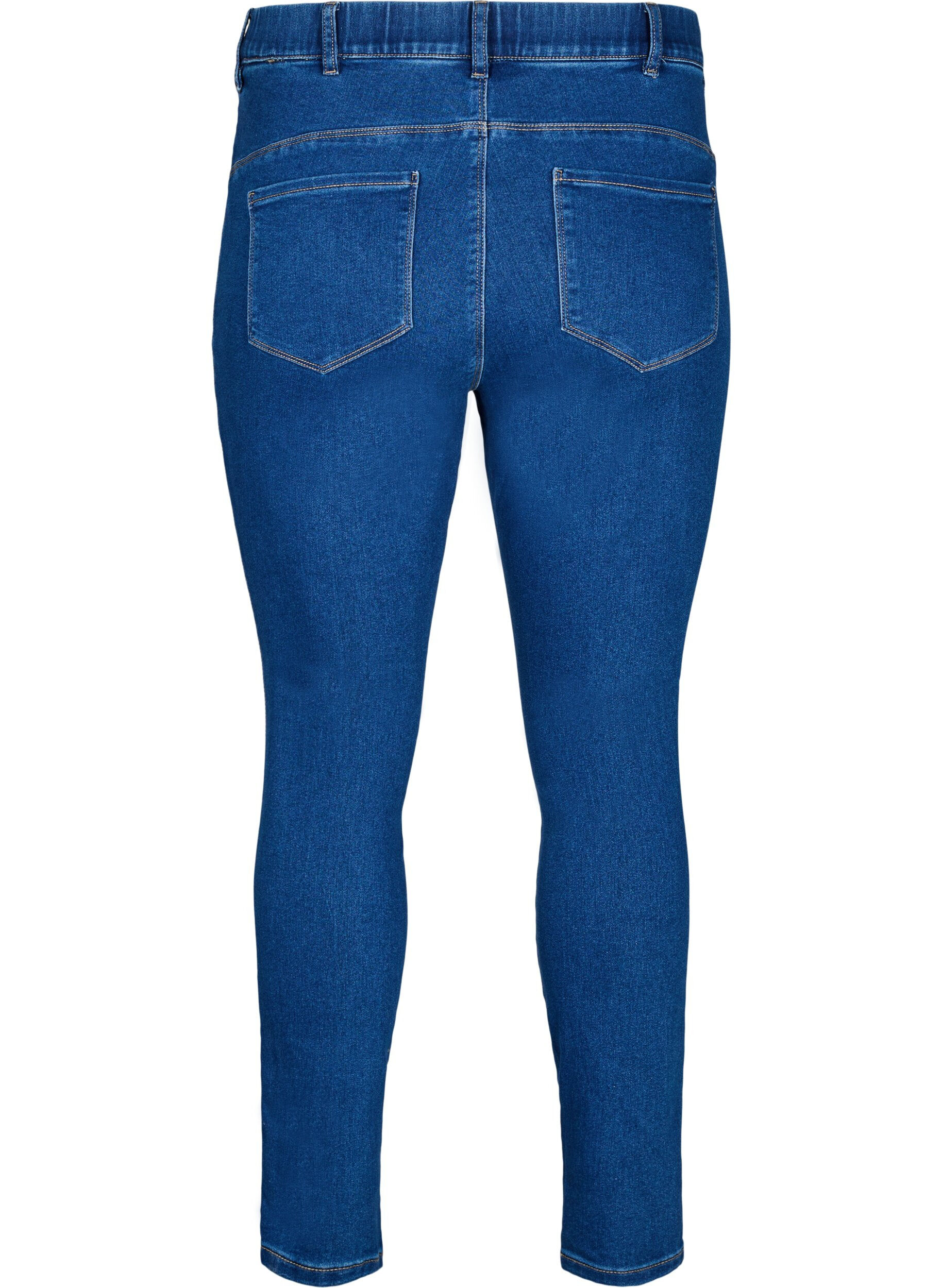 Zizzi Jeggings met hoge taille, Blauw, Packshot image number 1