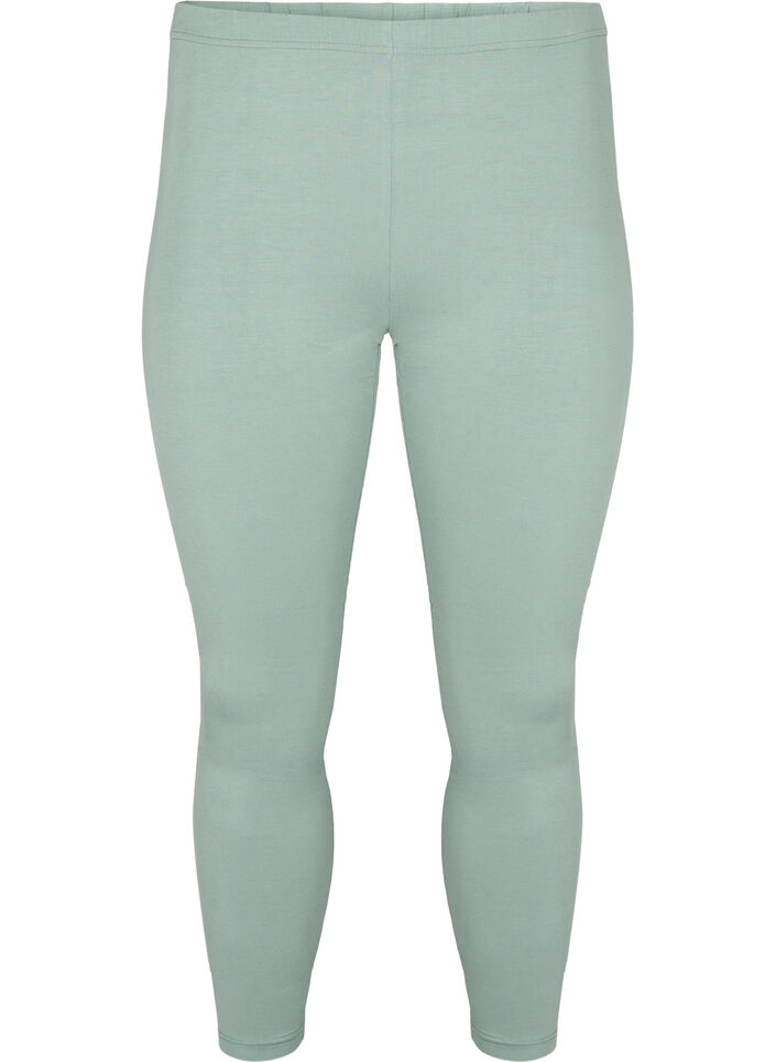 Basic legging in viscose, Groen, Packshot image number 0