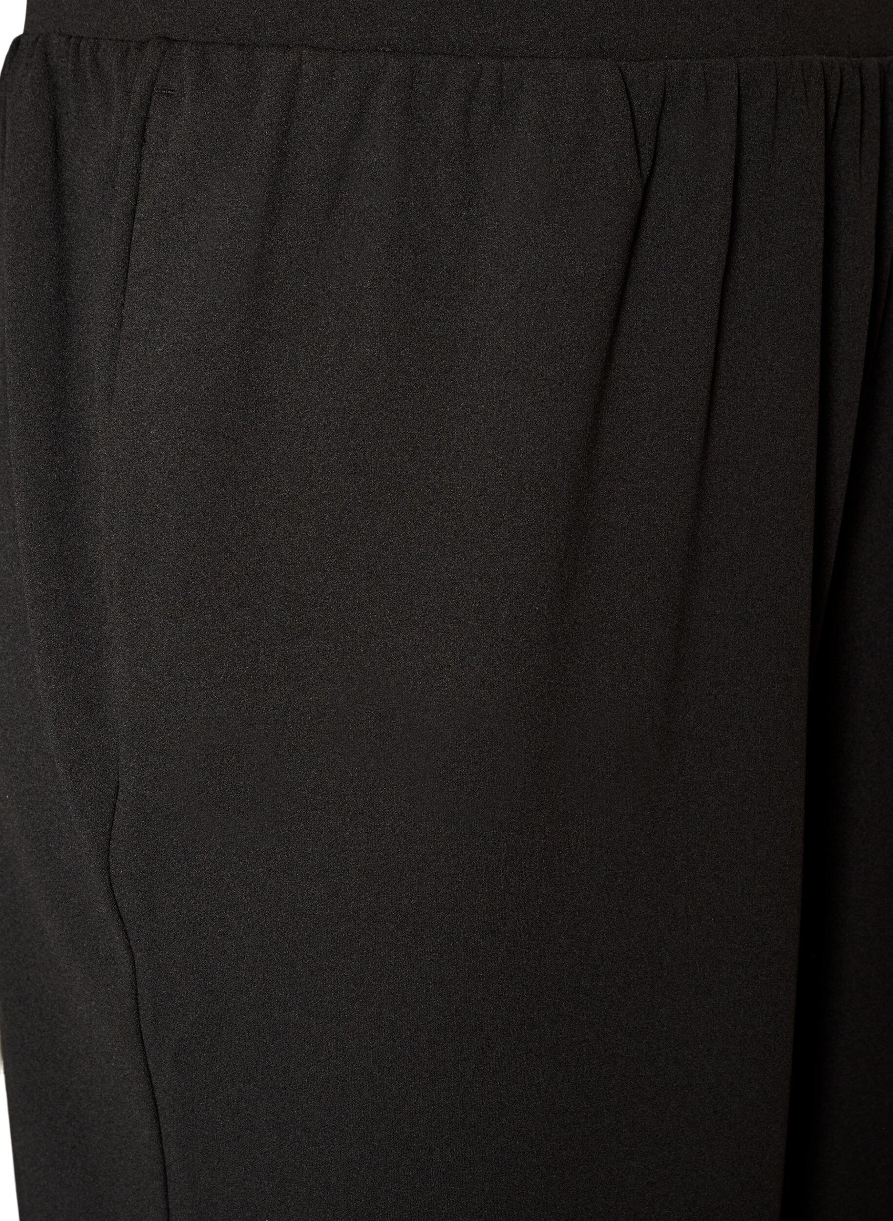ZizziJersey ballonbroek met hoge taille, Zwart, Packshot image number 2