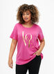 Katoenen T-shirt met goudkleurige tekst, R.Sorbet w.Gold Love, Model image number 0