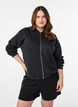 Bomber vest met ritssluiting, Zwart, Model image number 0