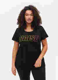Trainingsshirt met print, Black w. Raise, Model