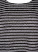 Blouse met ronde hals en gestreept patroon, Black Stripe, Packshot image number 2