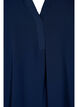 Blouse met korte mouwen en v-hals, Blauw, Packshot image number 2