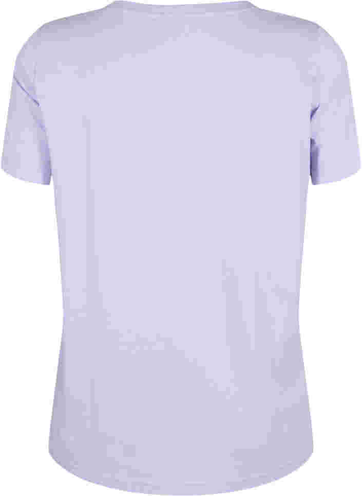 Katoenen t-shirt met printdetail, Lavender ARIZONA, Packshot image number 1