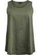 Katoenen top met a-vorm, Groen, Packshot image number 0