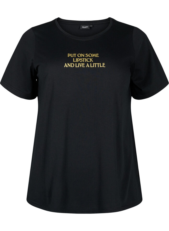 FLASH - T-shirt met motief, Black Lips, Packshot image number 0