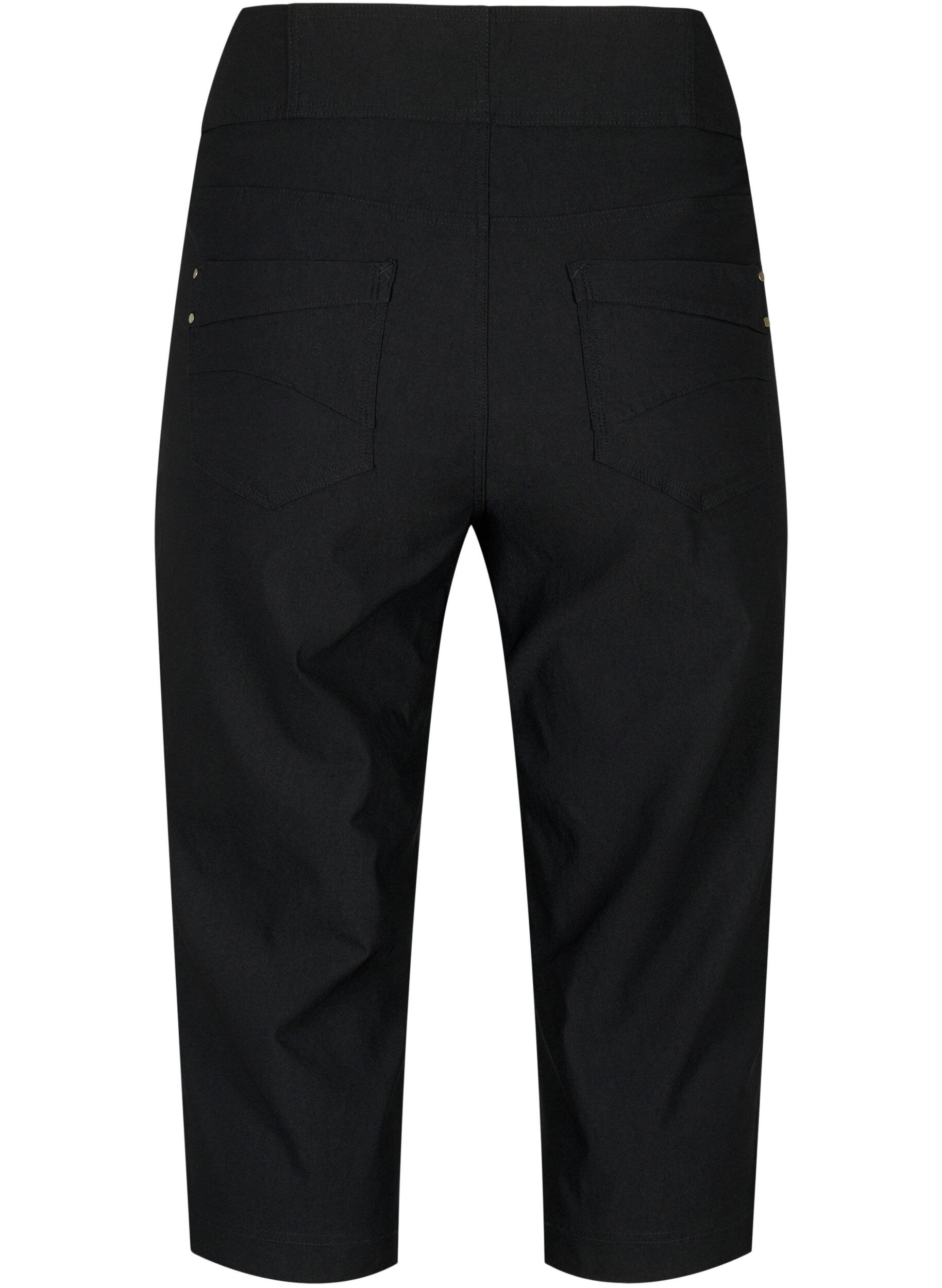 Zizzi Strak slipje met high waist, Black, Packshot image number 1
