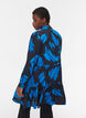 Viscose tuniek met rits en print, Dark Blue AOP, Model image number 1