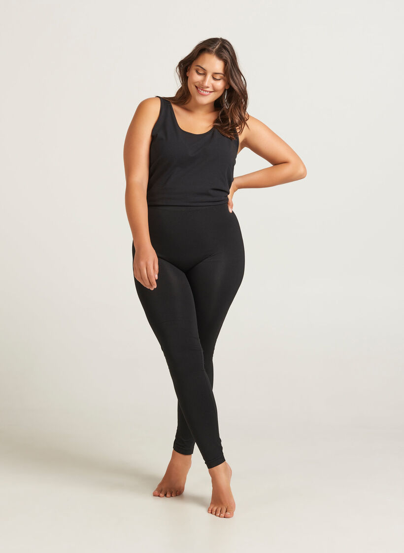 Naadloze legging, Black, Model image number 0