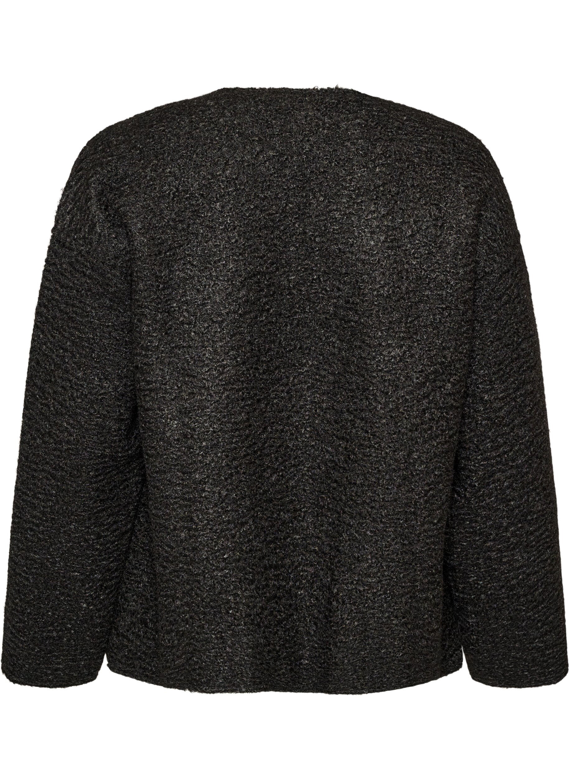 ZizziLosvallend vest met zakken, Zwart, Packshot image number 1