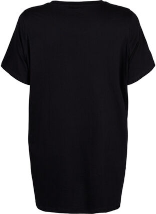 Oversized slaap t-shirt van biologisch katoen, Black W. coffee, Packshot image number 1