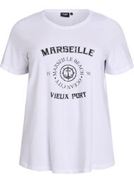 FLASH - T-shirt met print, Wit