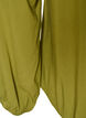 Viscose blouse met V-hals en lange mouwen, Groen, Packshot image number 3